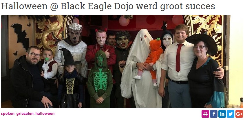Halloween @ Black Eagle Dojo werd groot succes