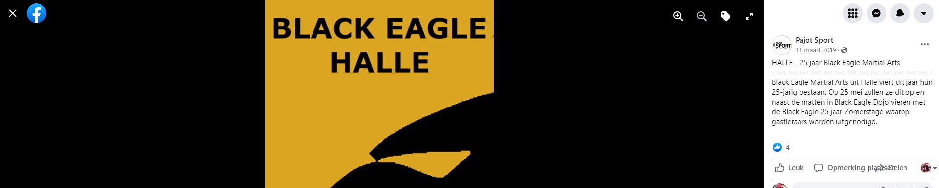 HALLE - 25 jaar Black Eagle Martial Arts