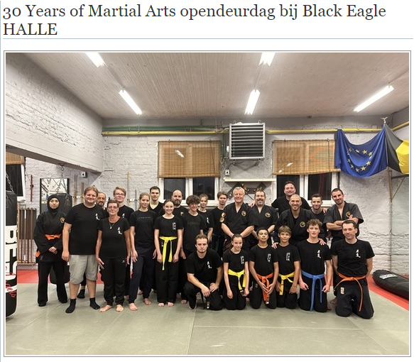 30 Years of Martial Arts opendeurdag bij Black Eagle HALLE