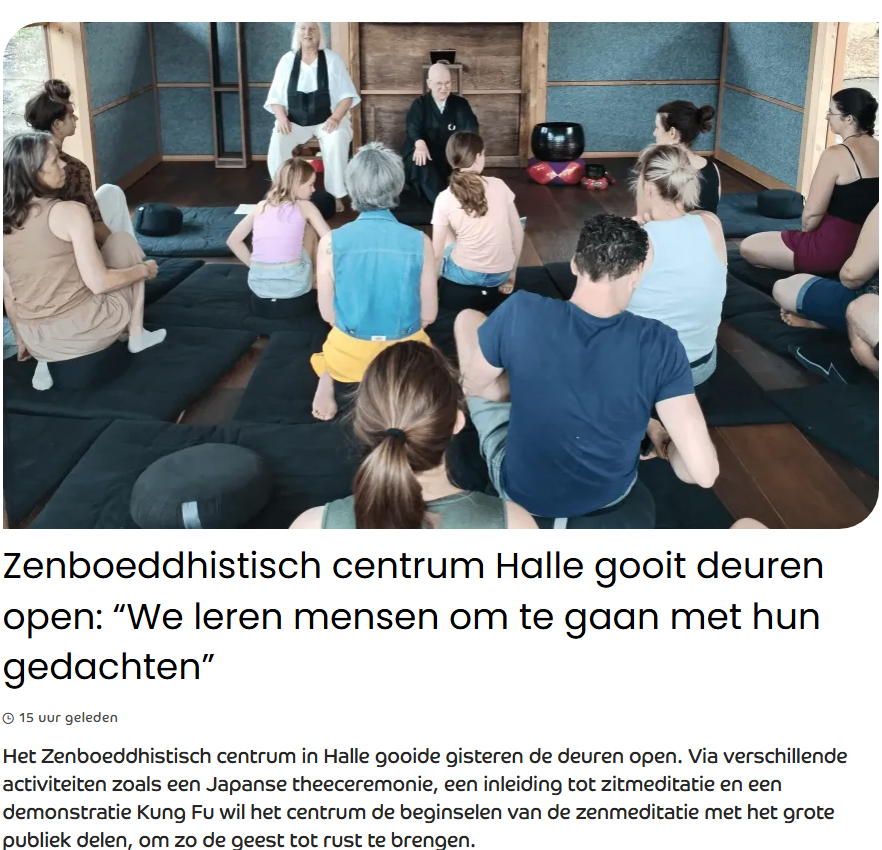 Zenboeddhistisch centrum Halle gooit deuren open: “We leren mensen om te gaan met hun gedachten”