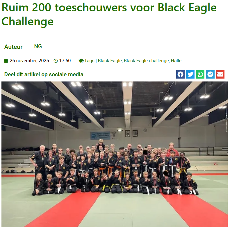 Ruim 200 toeschouwers voor Black Eagle Challenge