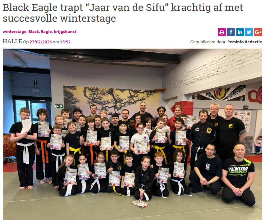 Black Eagle trapt “Jaar van de Sifu” krachtig af met succesvolle winterstage
