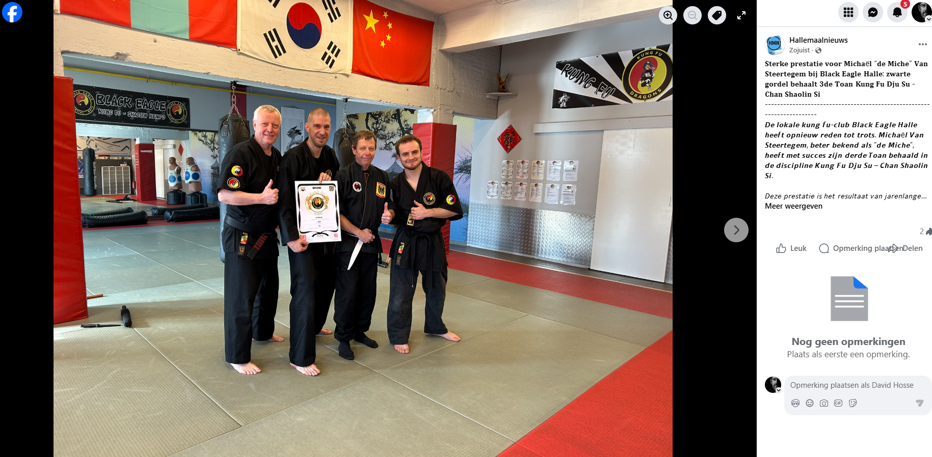 Sterke prestatie voor Michaël “de Miche” Van Steertegem bij Black Eagle Halle