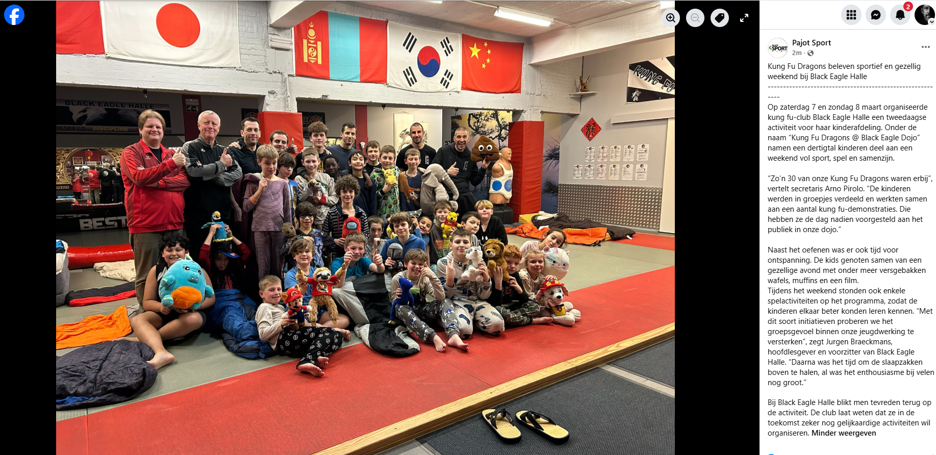 Kung Fu Dragons beleven sportief en gezellig weekend bij Black Eagle Halle