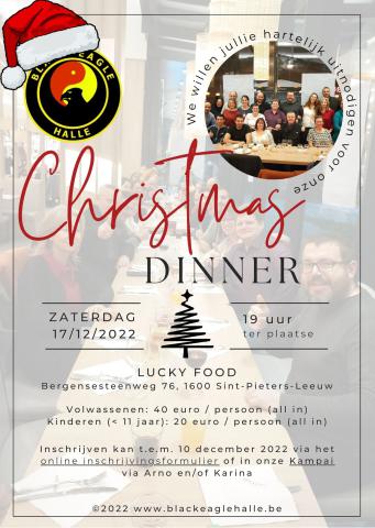 De Black Eagle Christmas Dinner - zaterdag 17 december 2022