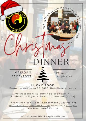 De Black Eagle Christmas Dinner - vrijdag 15 december 2023