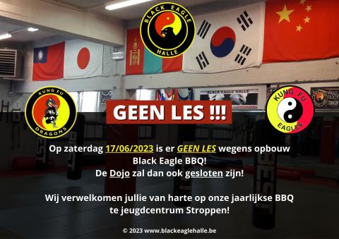 Opgelet: geen les op zaterdag 17 juni!