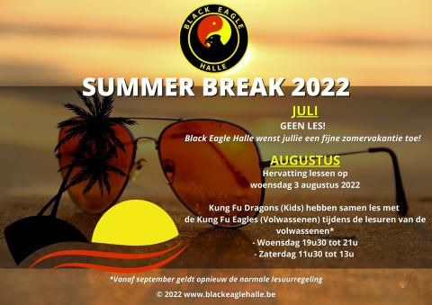 Zomerstop en vakantieregeling in augustus 2022