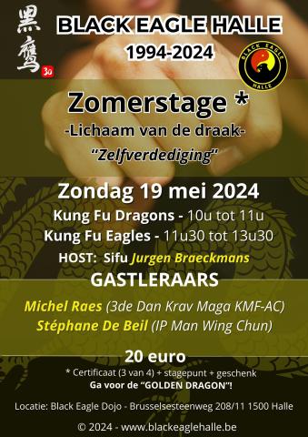 De Black Eagle Zomerstage "Zelfverdediging" - Zondag 19 mei 2024